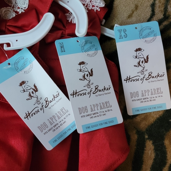 Pet Dress Dog or Cat Fancy Elegant Red xs sm med ea. New - Picture 3 of 3